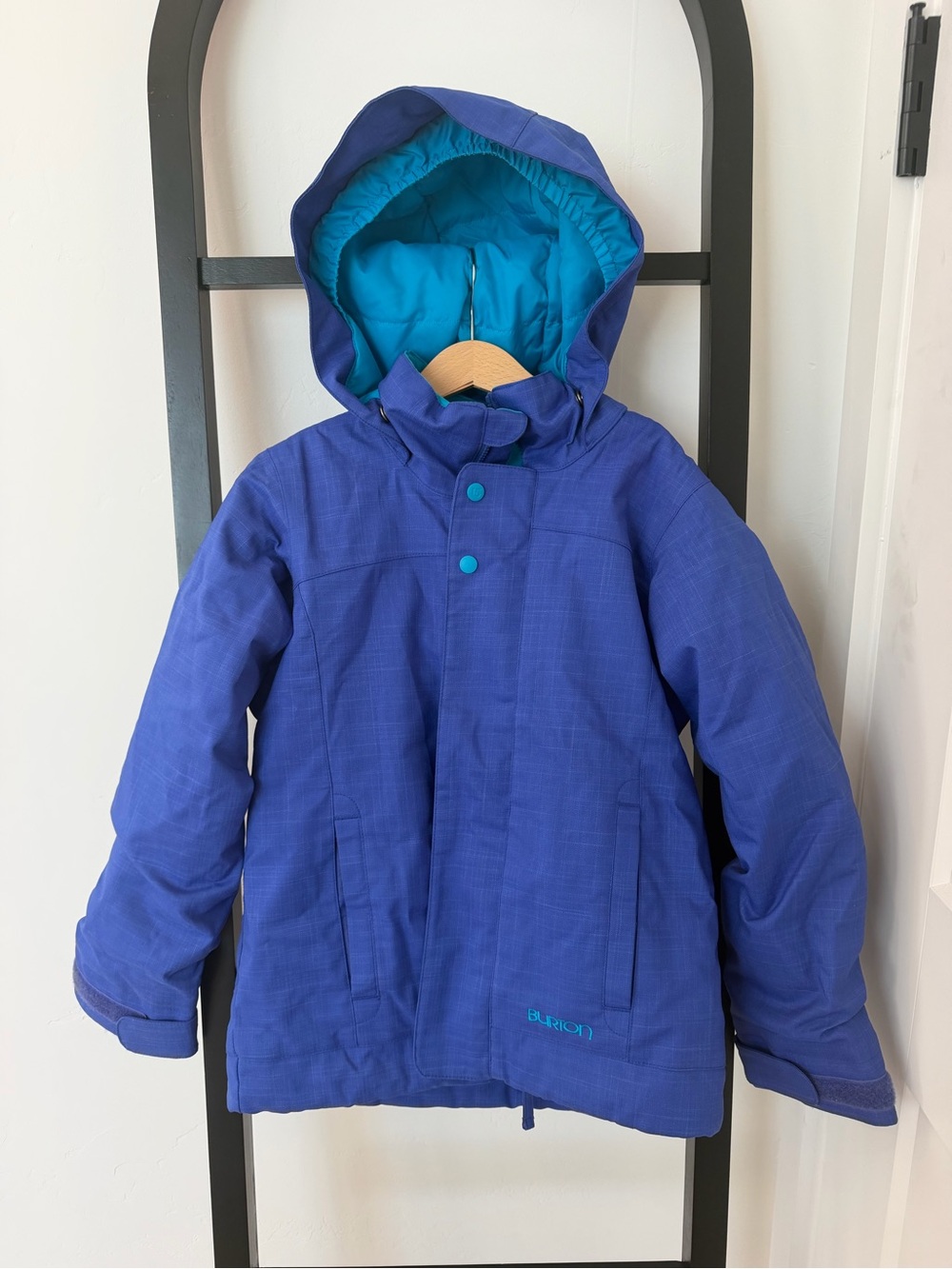 Burton Kids Purple-Blue Hooded Puffer Jacket
